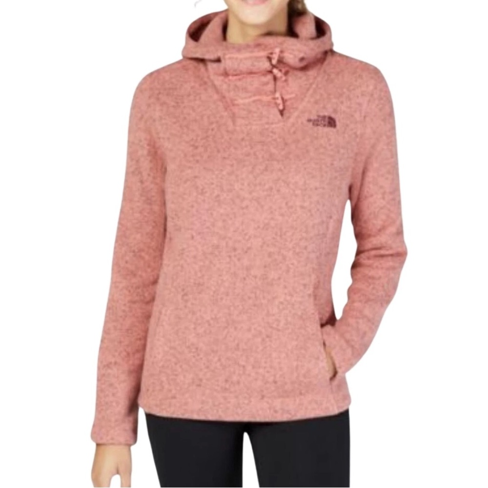 North Face Women's Crescent Hoodie Pullover Knit Sweater Jacket